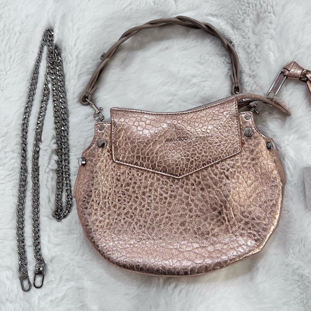 Jimmy Choo Women's Metallic Rose Gold bag - Picture 13 of 14